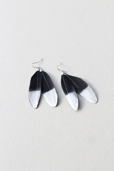 Huia feather online earrings